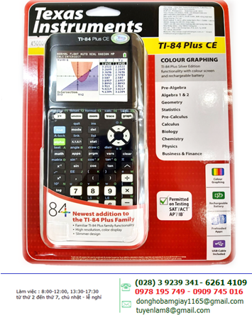 Ti-84 Plus CE (màn hình màu), Máy tính khoa học - vẽ đồ thị Texas Instruments Ti-84 Plus CE| CÒN HÀNG